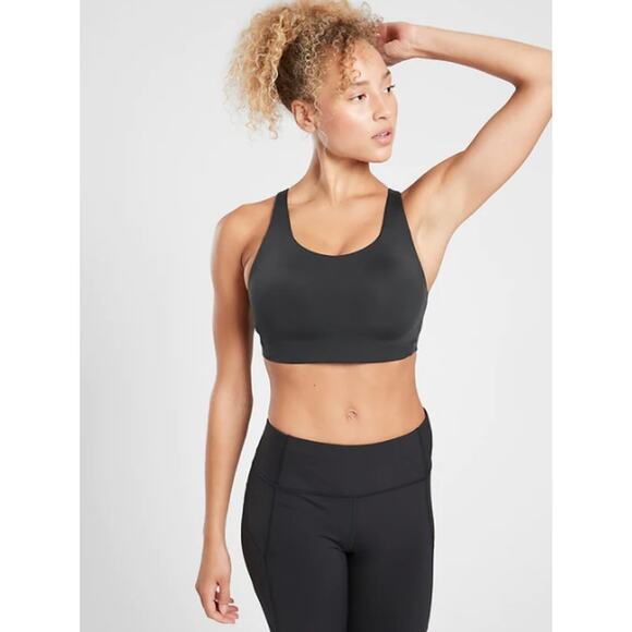 Athleta 42DD black Advance bra sports exercise gym running bike Peloton Zumba - Picture 2 of 7